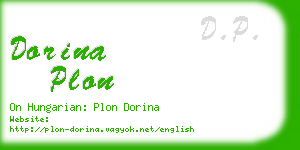 dorina plon business card